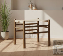 Load image into Gallery viewer, Santos - Faux Leather Upholstered Bench - Walnut Frame