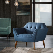 Load image into Gallery viewer, Modern Lounge Chair With Button Tufting