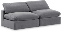 Load image into Gallery viewer, Comfy - Velvet Modular Armless Sofa 2 Seats