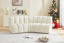 Load image into Gallery viewer, Arc - Velvet 3 Piece Modular Corner Sofa