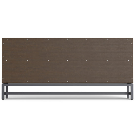Banting - Low Wide Bookcase - Walnut Brown - Ego Home Furniture