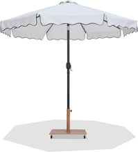Load image into Gallery viewer, Amalfi - Aluminum Patio Umbrella - Light Brown Base / Black Pole