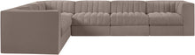 Load image into Gallery viewer, Rummi - Velvet Performance Fabric Upholstered 6 Piece Modular Sectional (With 3 Corner Chairs)