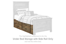 Load image into Gallery viewer, Trinell - Under Bed Storage w/Side Rail - Brown