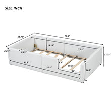 Load image into Gallery viewer, Platform Bed With Guardrail And Charging Station