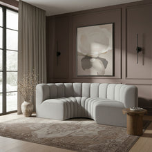 Load image into Gallery viewer, Arc - Boucle Fabric 4 Piece U-Shaped Modular Sofa