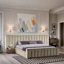 Load image into Gallery viewer, Amara - Velvet Upholstered Bed