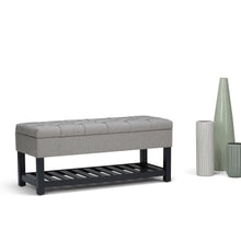Load image into Gallery viewer, Saxon - Upholstered Transitional Storage Ottoman Bench