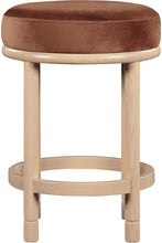 Load image into Gallery viewer, Monette - Counter Stool With Natural Base - Cognac