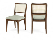 Load image into Gallery viewer, Atrium - Upholstered Seat Dining Chair With Brushed Brown Base (Set of 2)