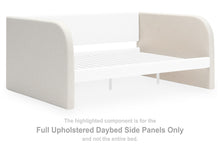 Load image into Gallery viewer, Arloster - Full Upholstered Daybed Side Panels - White