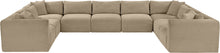 Load image into Gallery viewer, Shaggy - Fabric 9 Piece Modular U-Shaped Sectional