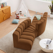 Load image into Gallery viewer, Arc - Velvet 4 Piece Sofa - Saddle