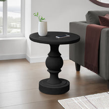Load image into Gallery viewer, Round Accent Table, Indoor / Outdoor - Black