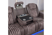 Load image into Gallery viewer, U8000 - 3 Piece Living Room Set (Power Console Reclining Loveseat, Power Reclining Sofa, Power Recliner With Power Headrest) - Brown