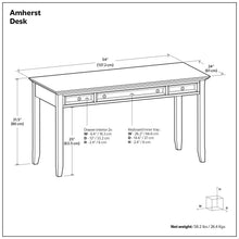 Load image into Gallery viewer, Amherst - Desk - Hickory Brown