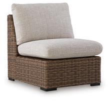 Load image into Gallery viewer, Dolan Creek - Armless Chair With Cushion - Beige / Brown
