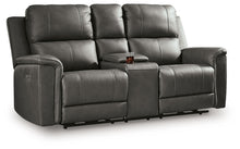 Load image into Gallery viewer, Bleckley - Power Reclining Loveseat With Console / Adjustable Headrest