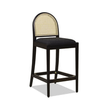 Load image into Gallery viewer, Panama - Curved Back Cane Counter Stool (Set of 2)