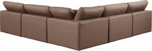 Load image into Gallery viewer, Comfy - 5 Piece Faux Leather Modular Corner Armless Sectional