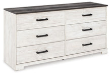 Load image into Gallery viewer, Shawburn - Six Drawer Dresser - Pewter-tone pulls - White / Black / Gray