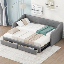Load image into Gallery viewer, Upholstered Daybed With 2 Drawers