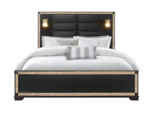 Load image into Gallery viewer, Blake - King Bed Headboard & Footboard - Black / Gold