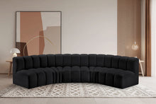 Load image into Gallery viewer, Arc - Faux Leather 5 Piece U-Shaped Modular Sofa