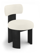 Load image into Gallery viewer, Atelier - Vegan Leather Upholstered Dining Chair (Set of 2) - Black Frame