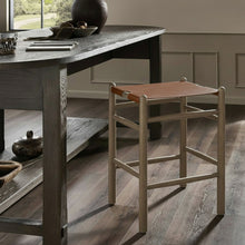 Load image into Gallery viewer, Santos - Backless Counter Stool With Stained Brown Base