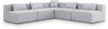 Load image into Gallery viewer, Cube - Linen 5 Piece Modular Corner Armless Sectional