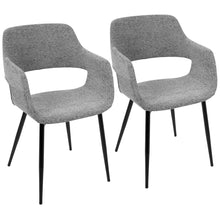 Load image into Gallery viewer, Margarite - Contemporary Dining / Chair (Set of 2) - Black / Gray