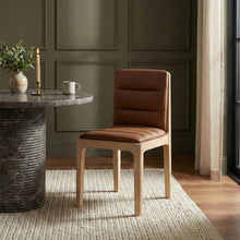Load image into Gallery viewer, Ellis - Vegan Leather Upholstered Dining Chair (Set of 2) - Natural Base