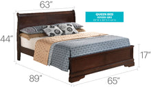 Load image into Gallery viewer, Sleigh Bed With Low Footboard