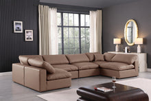 Load image into Gallery viewer, Comfy - 6 Piece Faux Leather Modular Armless Sectional