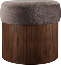 Load image into Gallery viewer, Nimes - Ottoman / Stool With Brown Base