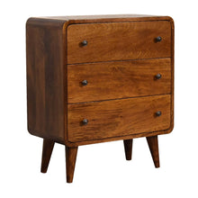 Load image into Gallery viewer, 3 Drawer Mini Curved Chest