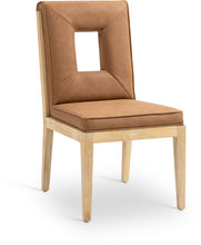 Load image into Gallery viewer, Gwendolyn - Faux Leather Dining Side Chair With Natural Frame (Set of 2)