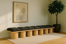 Load image into Gallery viewer, Pavilion - 7 Piece Modular Bench With Natural Base