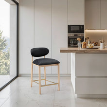 Load image into Gallery viewer, Riccio - Stool - Natural And Gold Frame