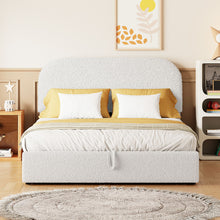 Load image into Gallery viewer, Upholstered Platform Bed With Hydraulic Storage System