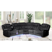 Load image into Gallery viewer, Challenger - Recliner Sectional Sofa, Built In USB, C Ports & Bluetooth