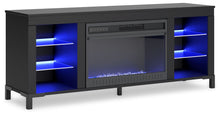 Load image into Gallery viewer, Cayberry - TV Stand With Fireplace - Black