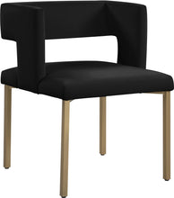 Load image into Gallery viewer, Caleb - Dining Chair with Gold Legs (Set of 2)