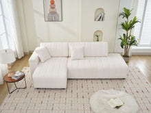 Load image into Gallery viewer, Jessica - Lamb Wool Sectional Sofa With Chaise, Versatile Configuration