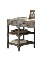 Load image into Gallery viewer, Gorden - Weathered Antique Metal Writing Desk - Oak