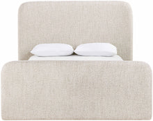 Load image into Gallery viewer, Fira - Linen Textured Fabric Upholstered Bed