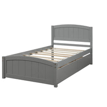 Load image into Gallery viewer, Platform Bed & Headboard, Footboard And Wood Slat Support