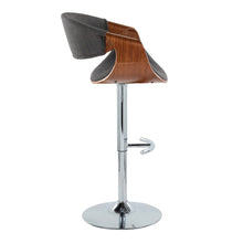 Load image into Gallery viewer, Curvo - Mid Century Modern Adjustable Barstool With Swivel With Rounded T Footrest (Set of 2)