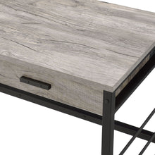Load image into Gallery viewer, Disho - Weathered Writing Desk With USB - Oak